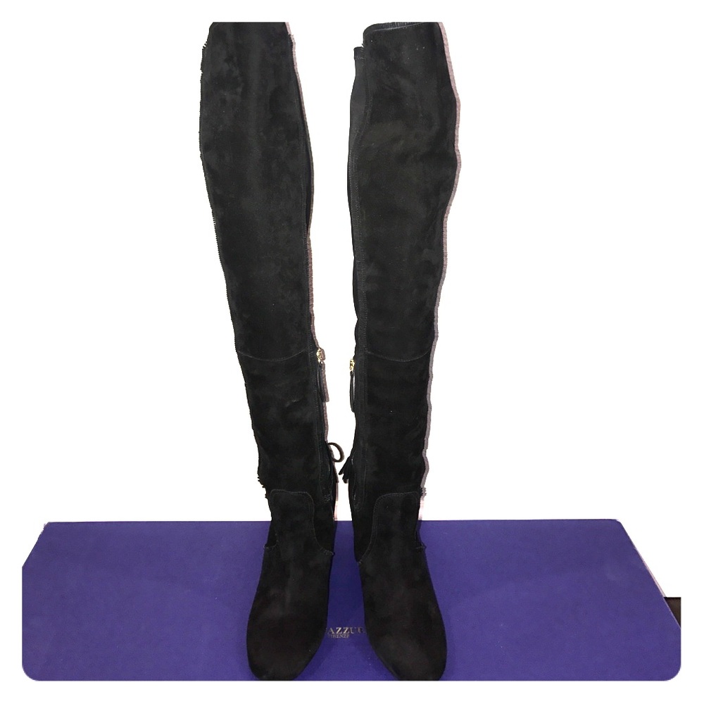 Aquazzura "Dasha" suede over the knee boots💕